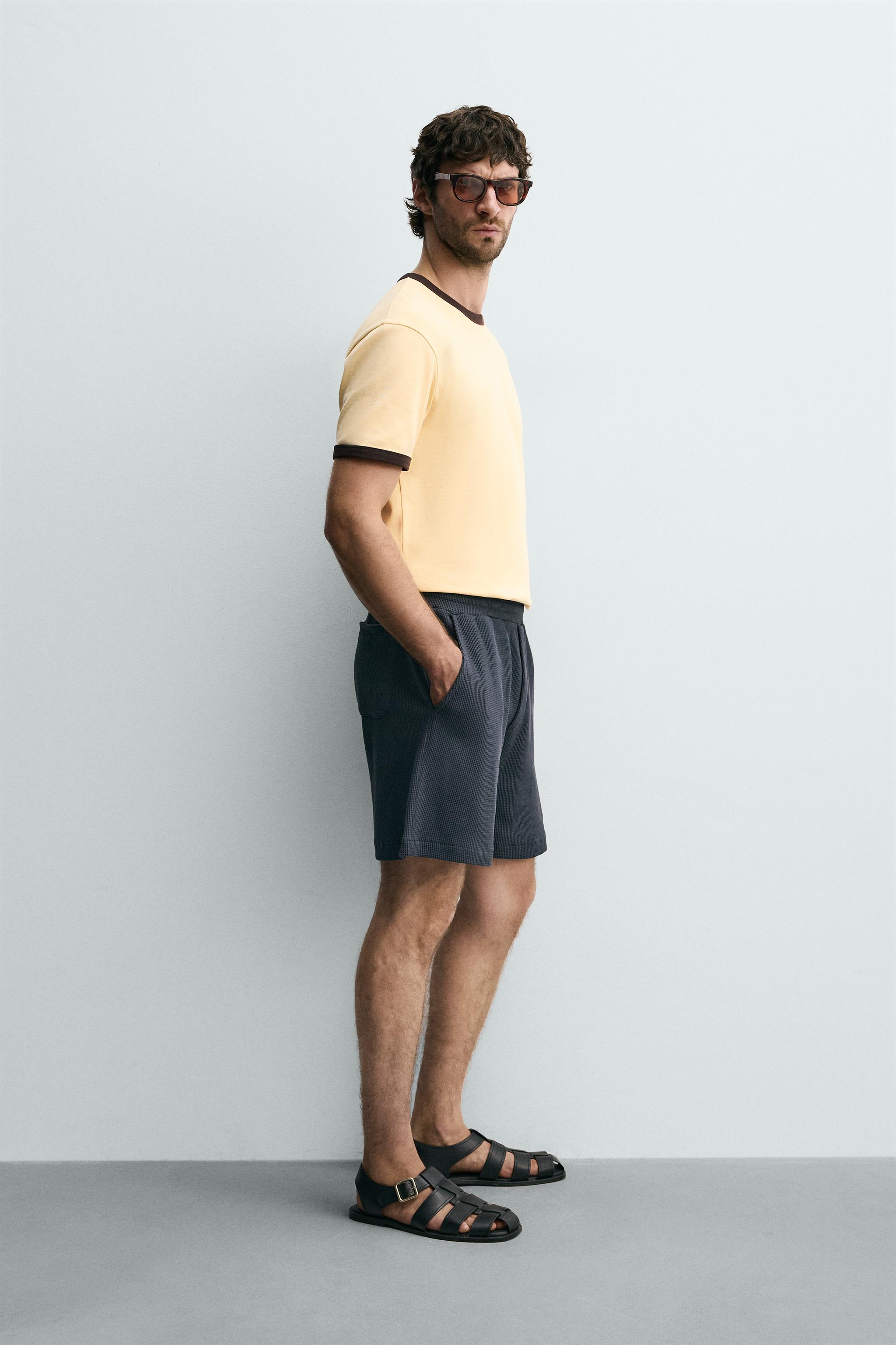 WAFFLE TEXTURE JOGGER SHORTS